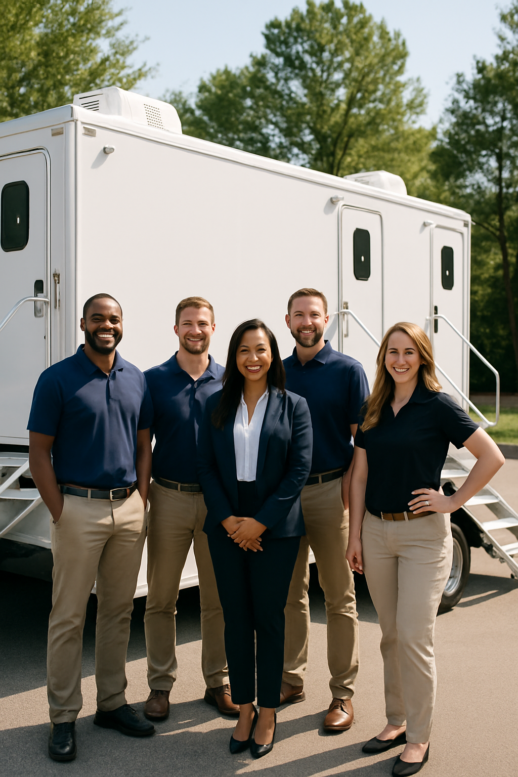 Baltimore Portable Toilets logistics team